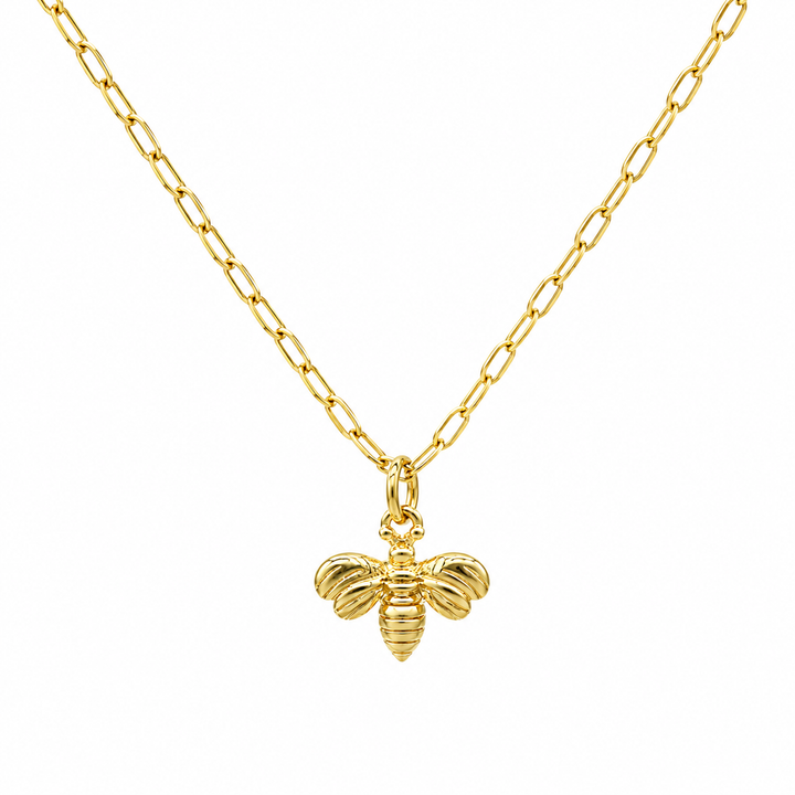 14K Yellow Gold Filled Tiny Bee Necklace