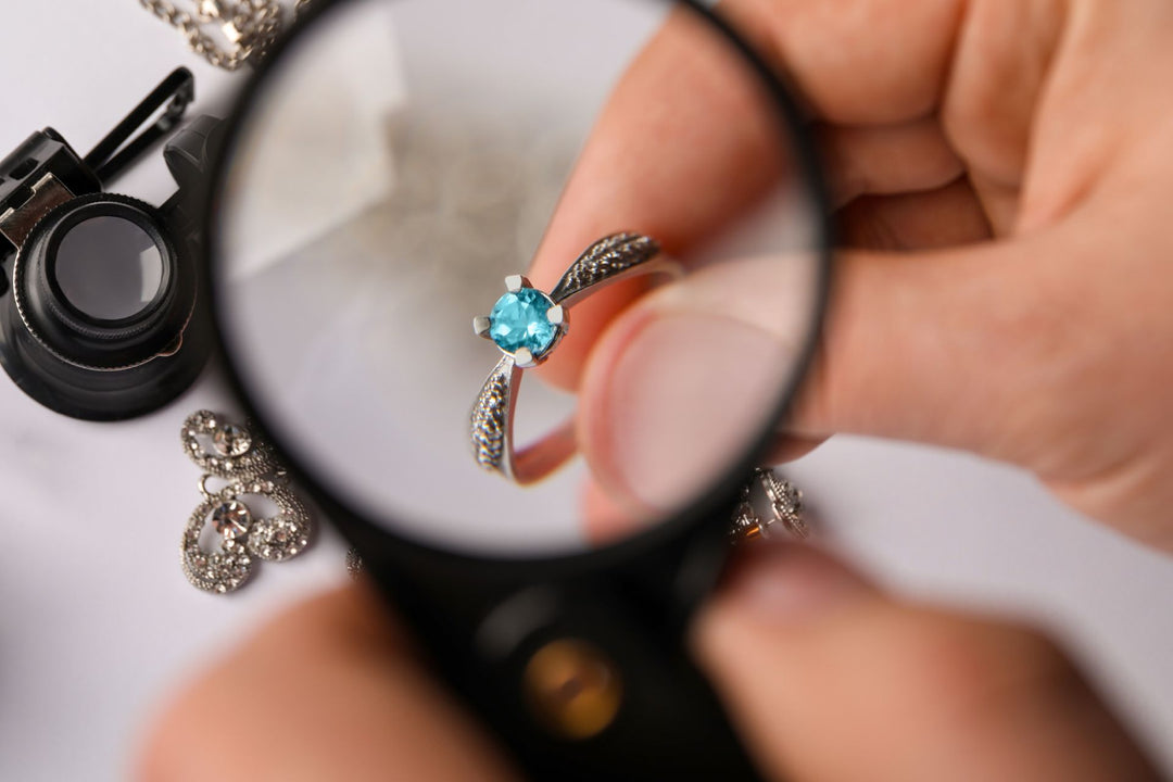An accredited gemologist conducting a professional jewelry appraisal