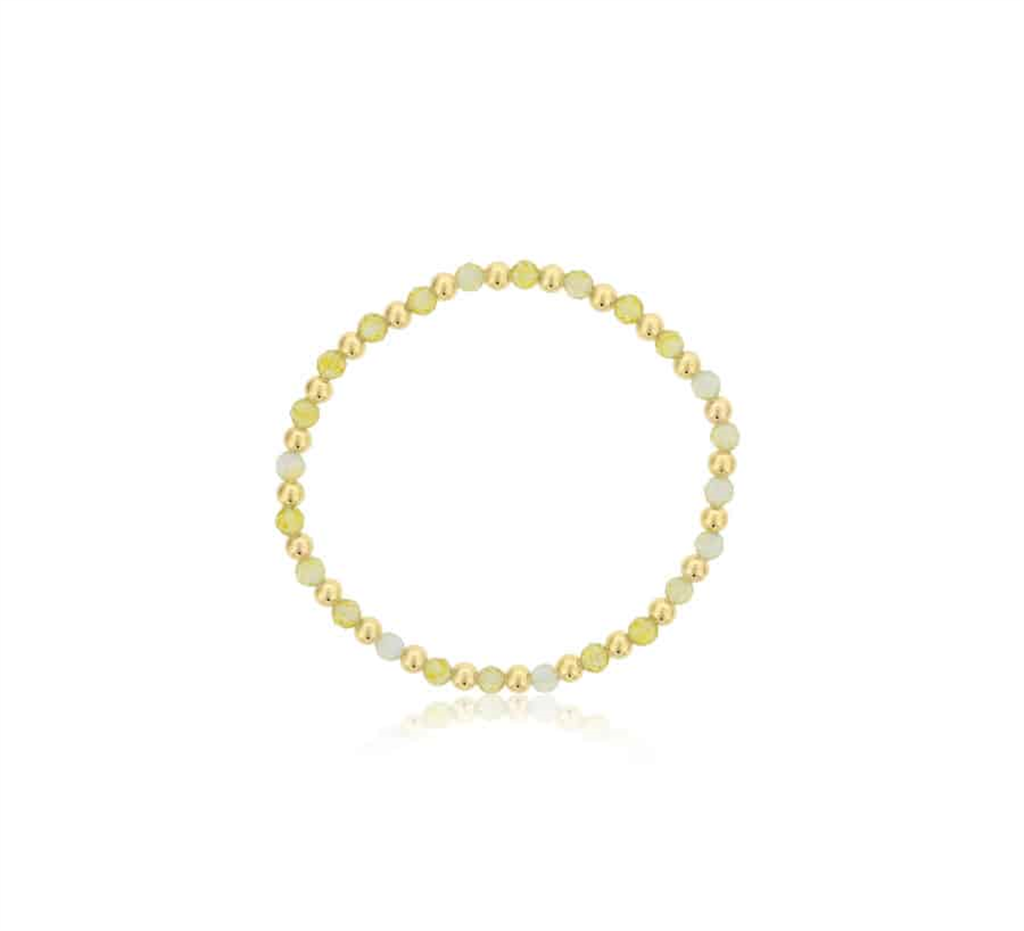 Dee Berkley Gold-Filled Alternating Beaded Bracelet with Citrine