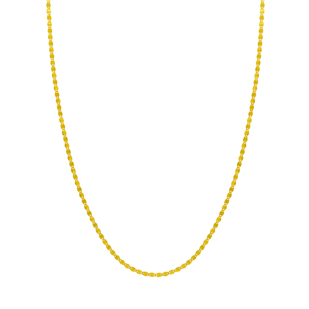 14K Yellow Gold 2.70mm Valentino Chain Necklace