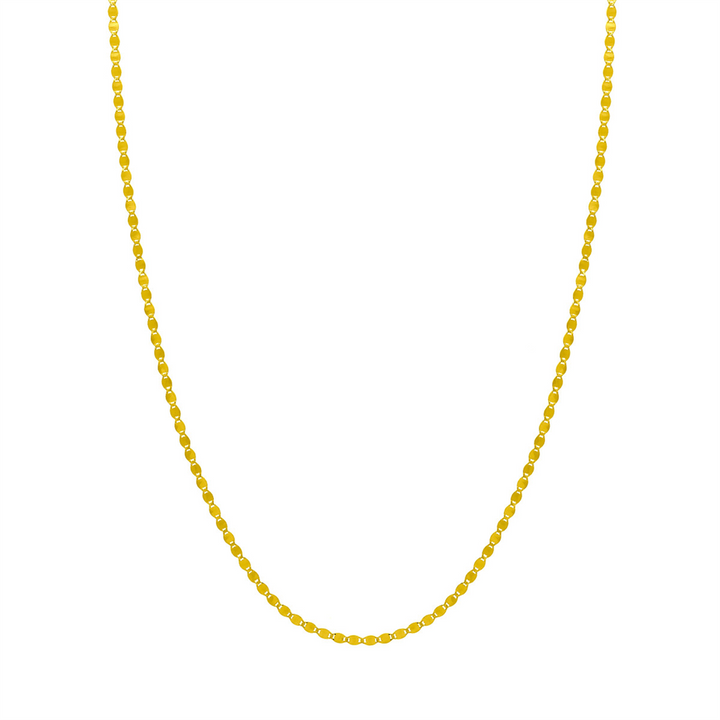 14K Yellow Gold 2.70mm Valentino Chain Necklace