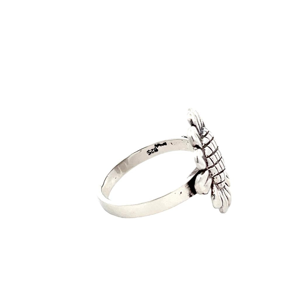 Estate Sterling Silver Sunflower Ring