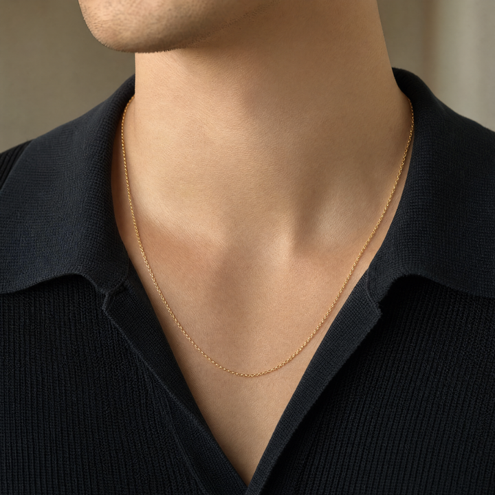 Estate 14K Yellow Gold Twisted Wheat Chain Necklace