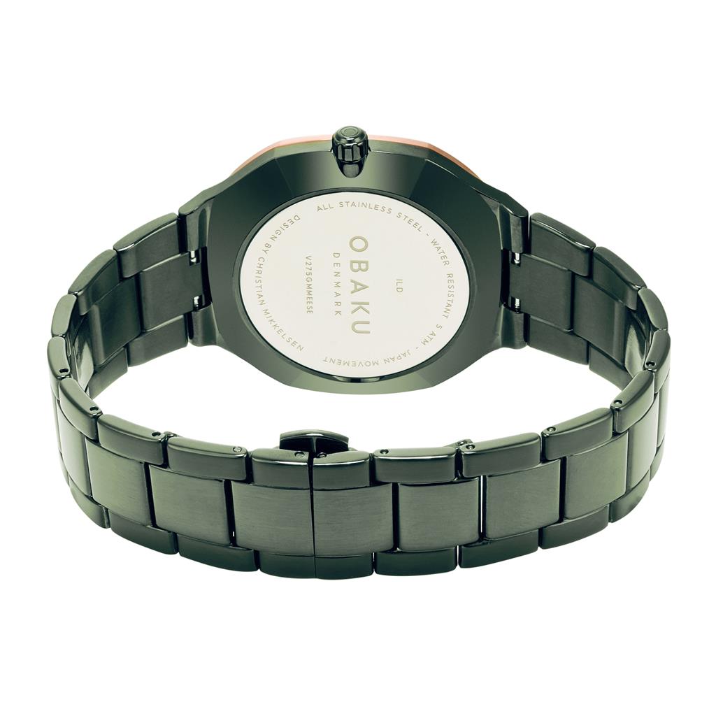 Stainless Steel Ild Green Men's Watch by Obaku