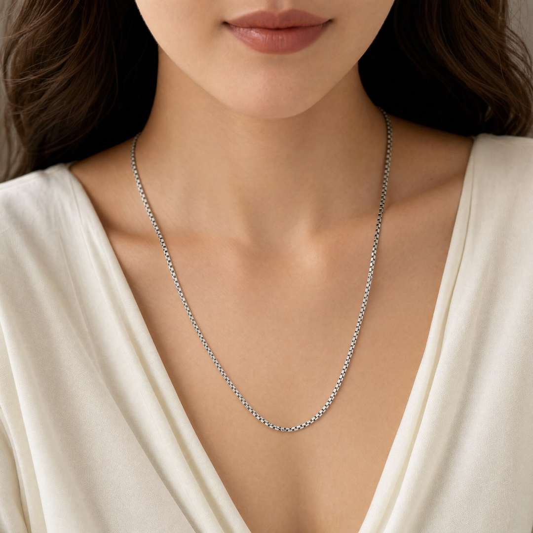 Sterling Silver 3.6MM Box Chain Necklace by David Yurman