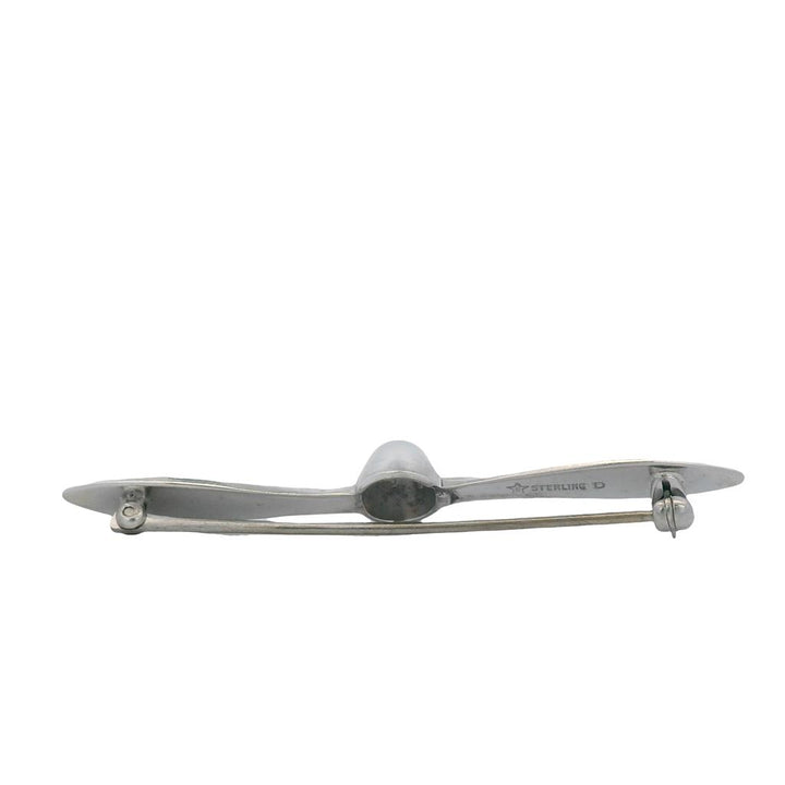 Estate Sterling Silver Propeller Brooch