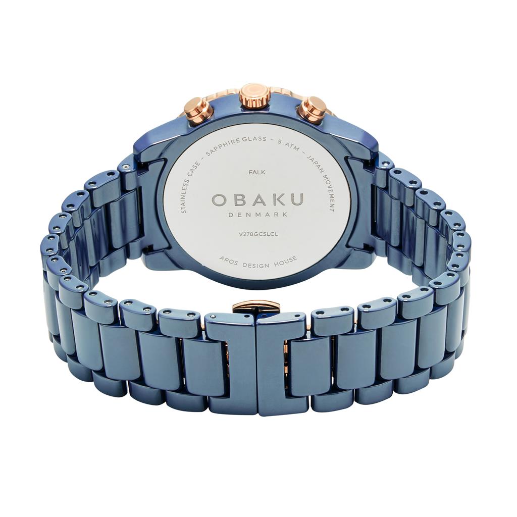 Blue Ceramic Falk Oxford Men's Watch by Obaku