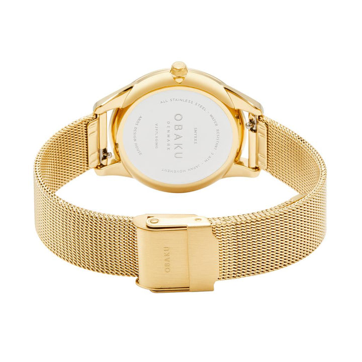 Gold Plated Smykke Gold Women's Watch by Obaku