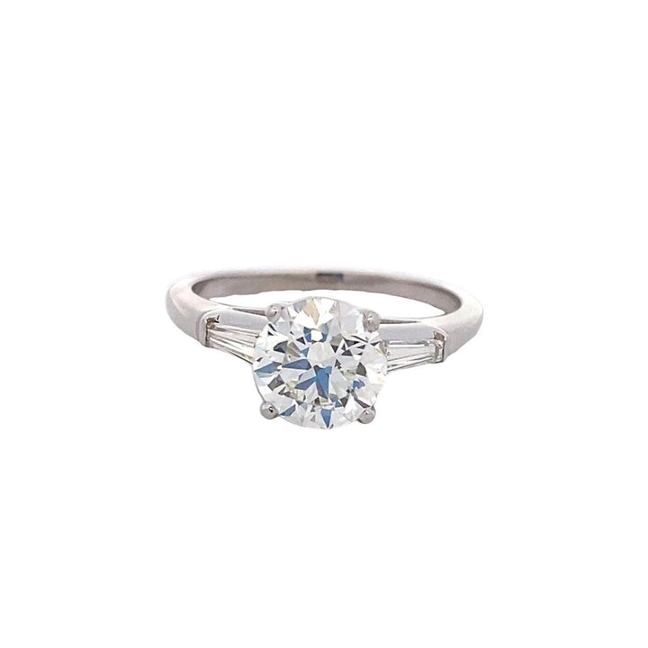 Estate Platinum 1.94ctw Antique Diamond Engagement Ring