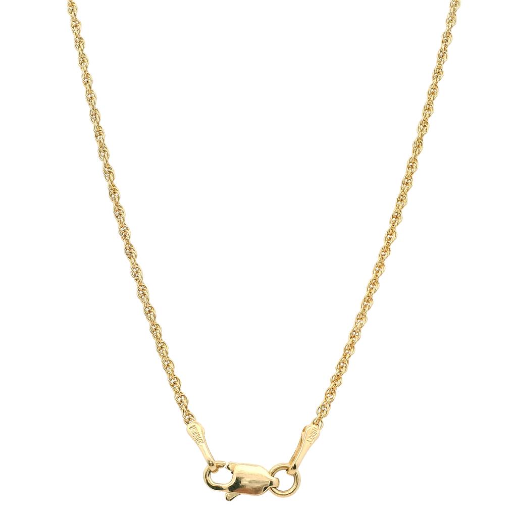 Estate 14K Yellow Gold 3.80ctw Citrine & Diamond Halo Necklace