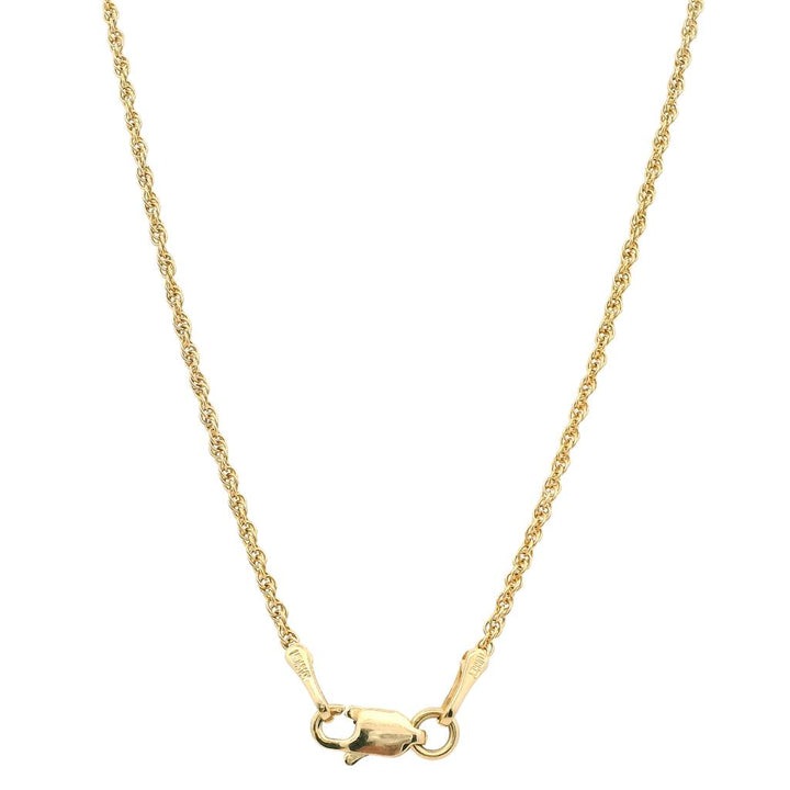 Estate 14K Yellow Gold 3.80ctw Citrine & Diamond Halo Necklace
