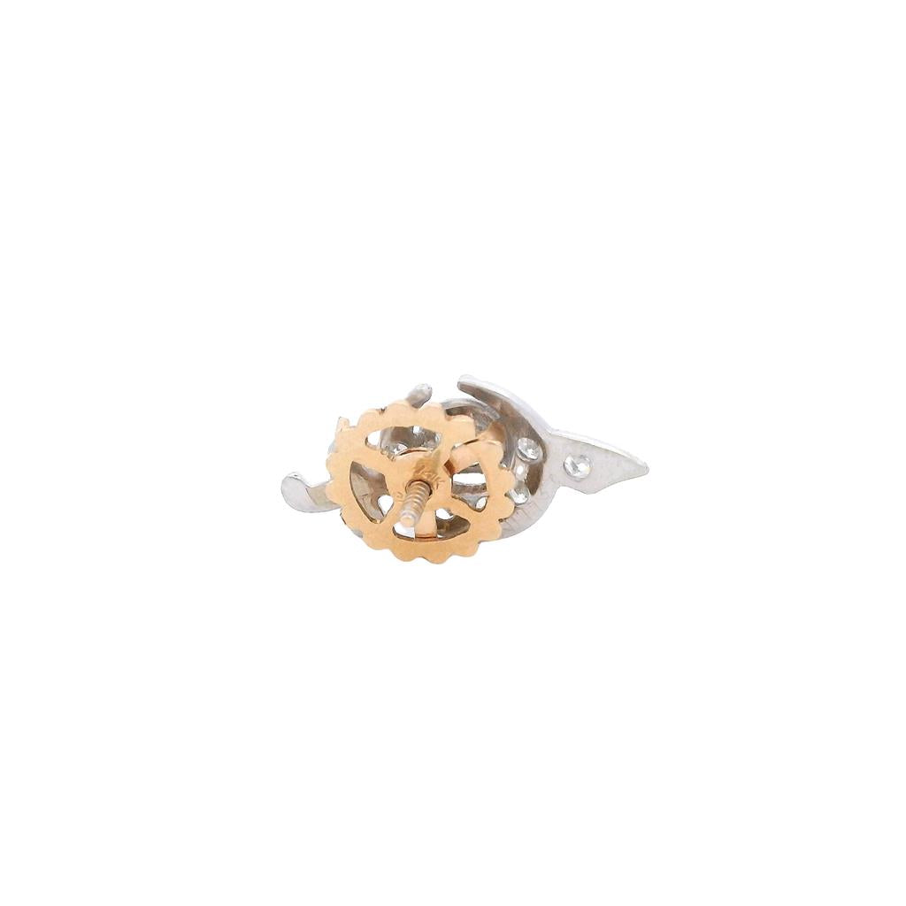 Estate 14K White and Yellow Gold 0.51 TCW Diamond Vintage Shriner's Pin