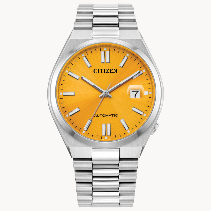 Orange Dial Tsuyosa Men's Watch by Citizen