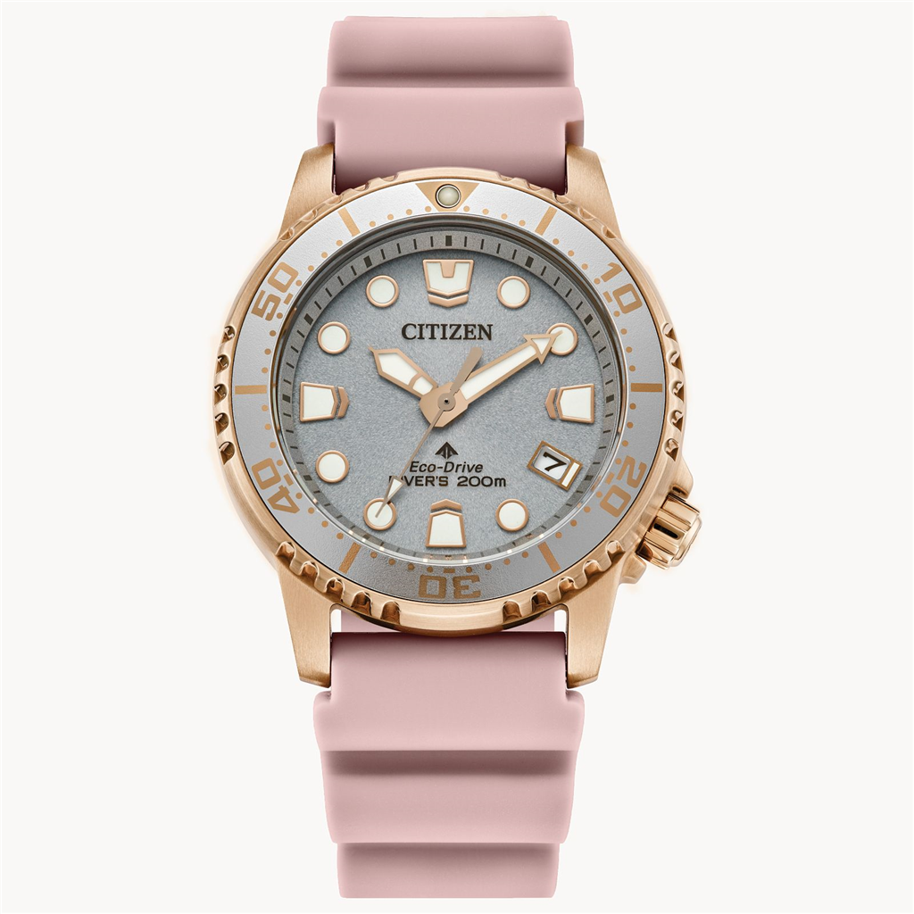 Eco Drive Pink Strap Promaster Dive Watch by Citizen