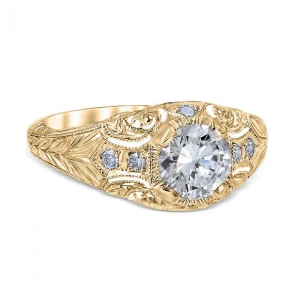 Romanesque Arcade Engagement Ring Mounting by Whitehouse Brothers