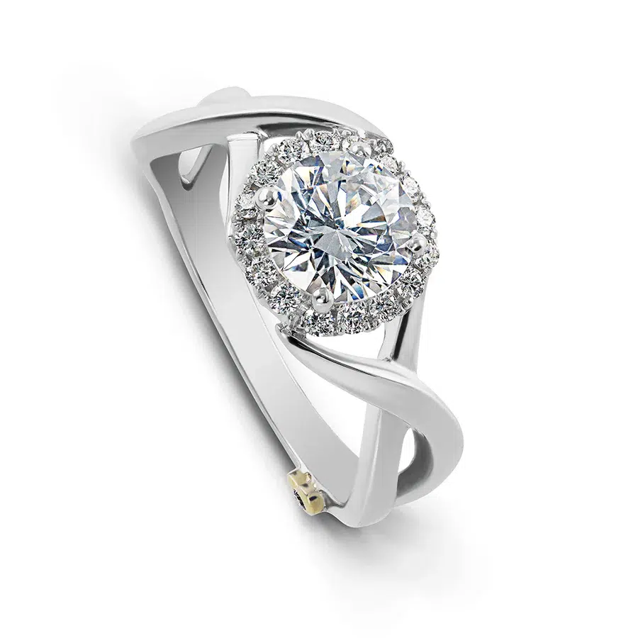Aura Engagement Ring Mounting by Mark Schneider