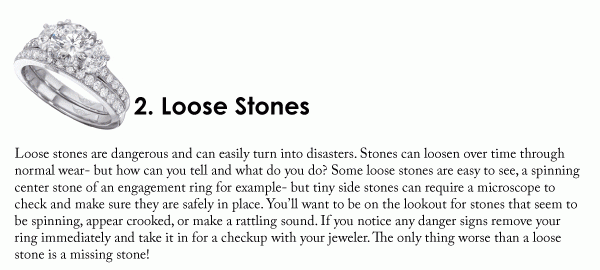 Loose stone repair