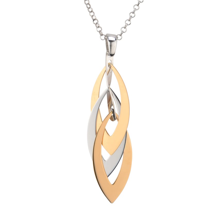 Layered Marquis Necklace by Frederic Duclos Showcase View