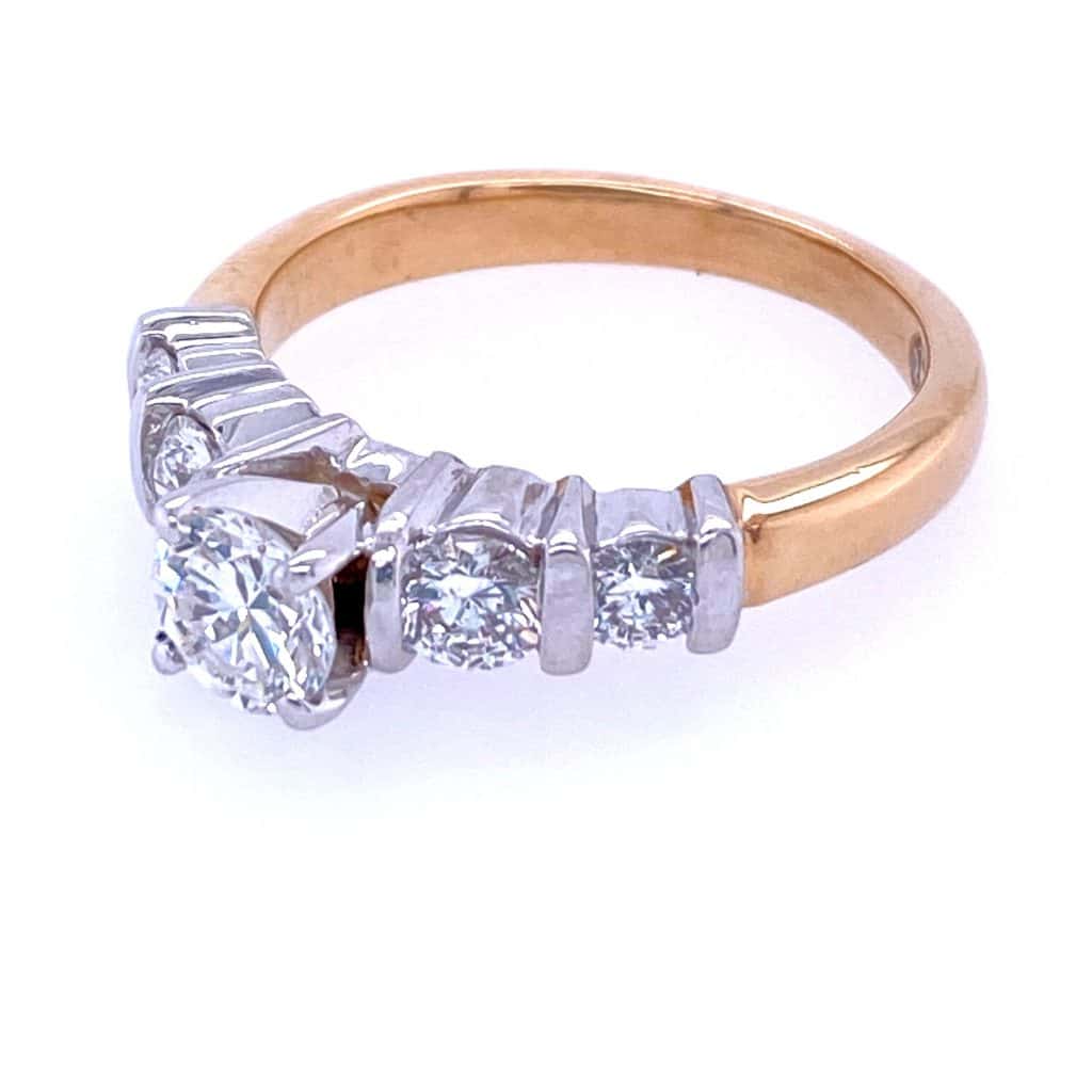 Estate 5-Stone Engagement Ring - Nelson Coleman Jewelers