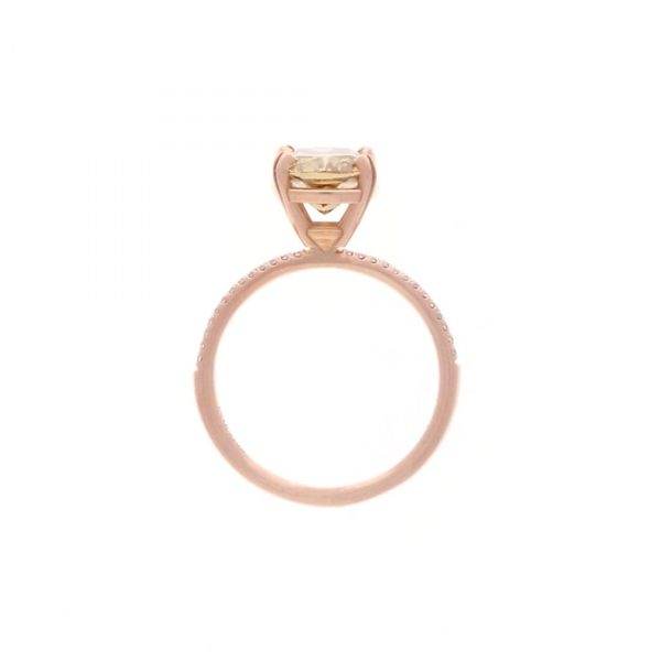 Yellow-Brown Diamond Engagement Ring