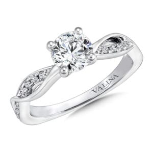 Diamond Twist Engagement Mounting by Valina
