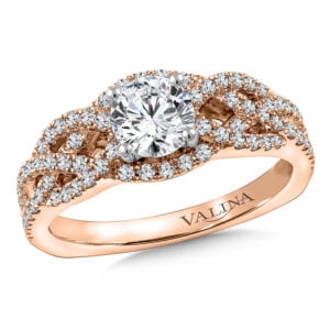 Rose Gold Twist Mounting by Valina