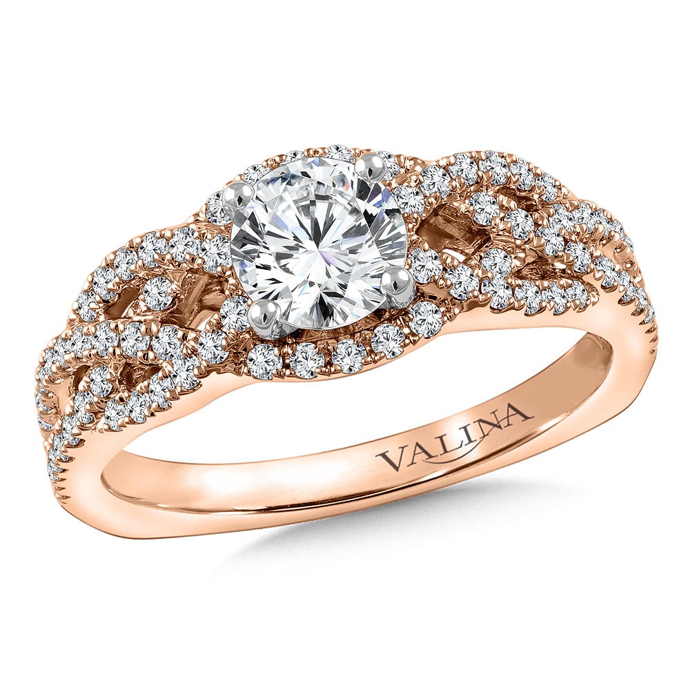 Rose Gold Twist Mounting by Valina