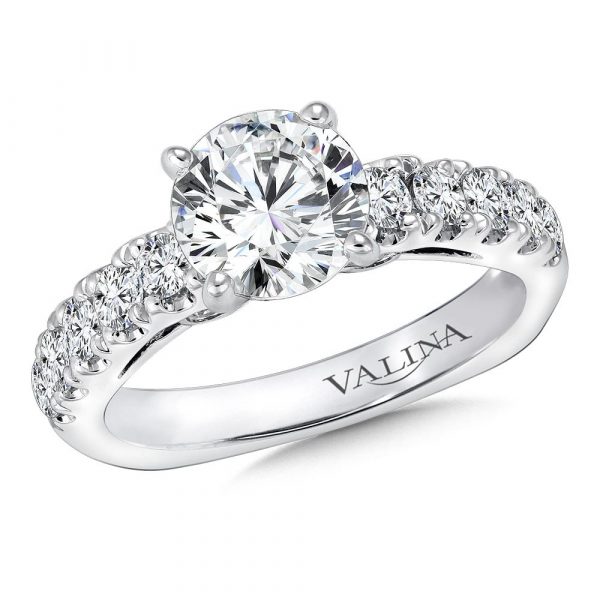 Diamond Accent Engagement Mounting by Valina