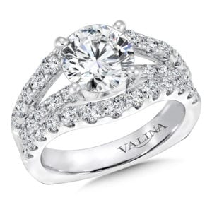 Double Split-Shank Engagement Mounting by Valina