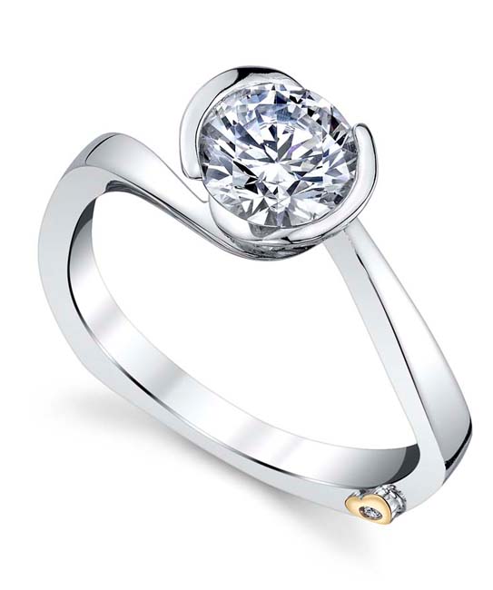 Crush Engagement Ring Mounting by Mark Schneider Showcase View