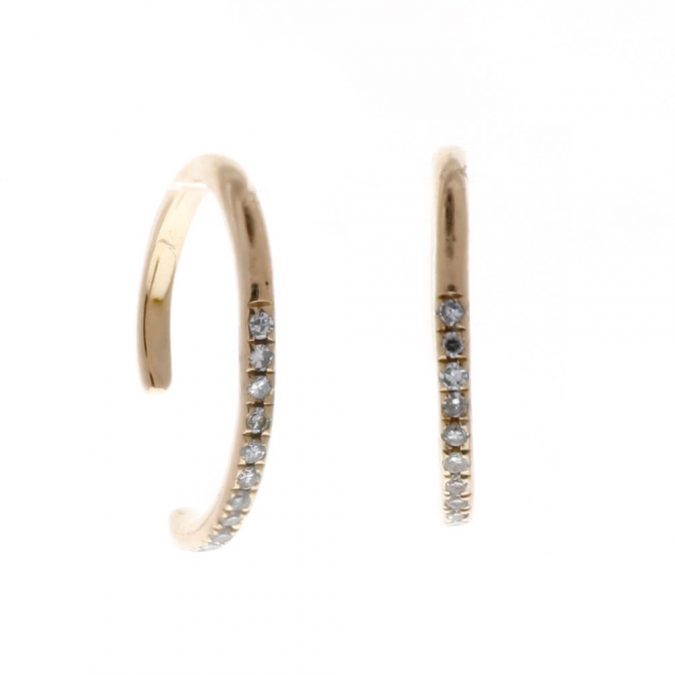 0.08ctw Diamond Ear Cuffs