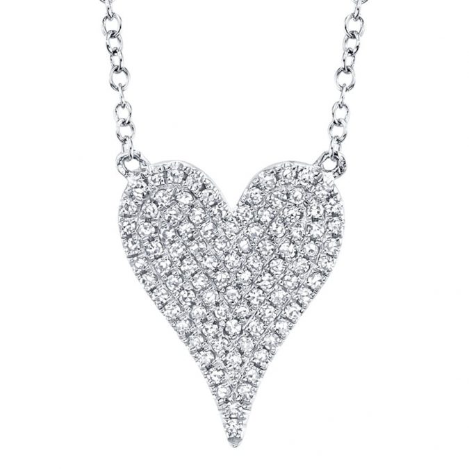 Diamond Heart Necklace by Shy Creation