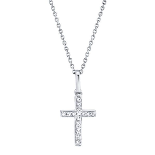 Diamond Cross Necklace by Shy Creation