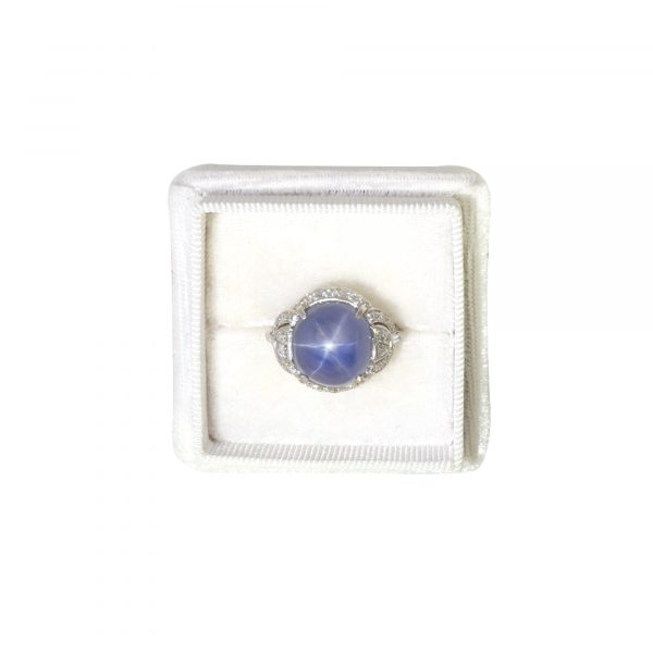 Unheated Ceylon Star Sapphire Ring