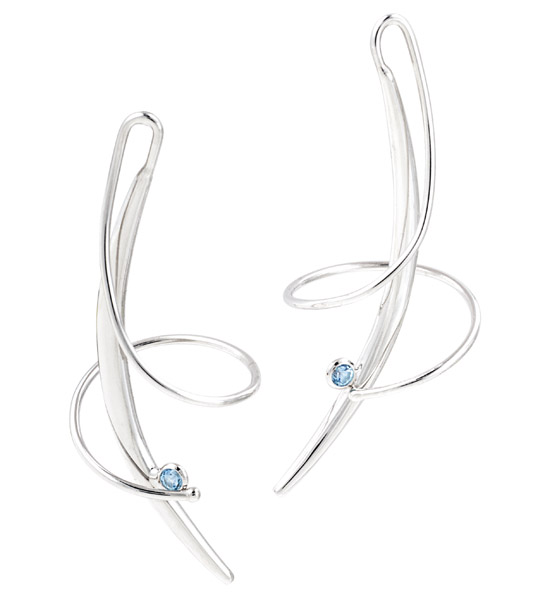 Swirl Earrings by Frederic Duclos Showcase View