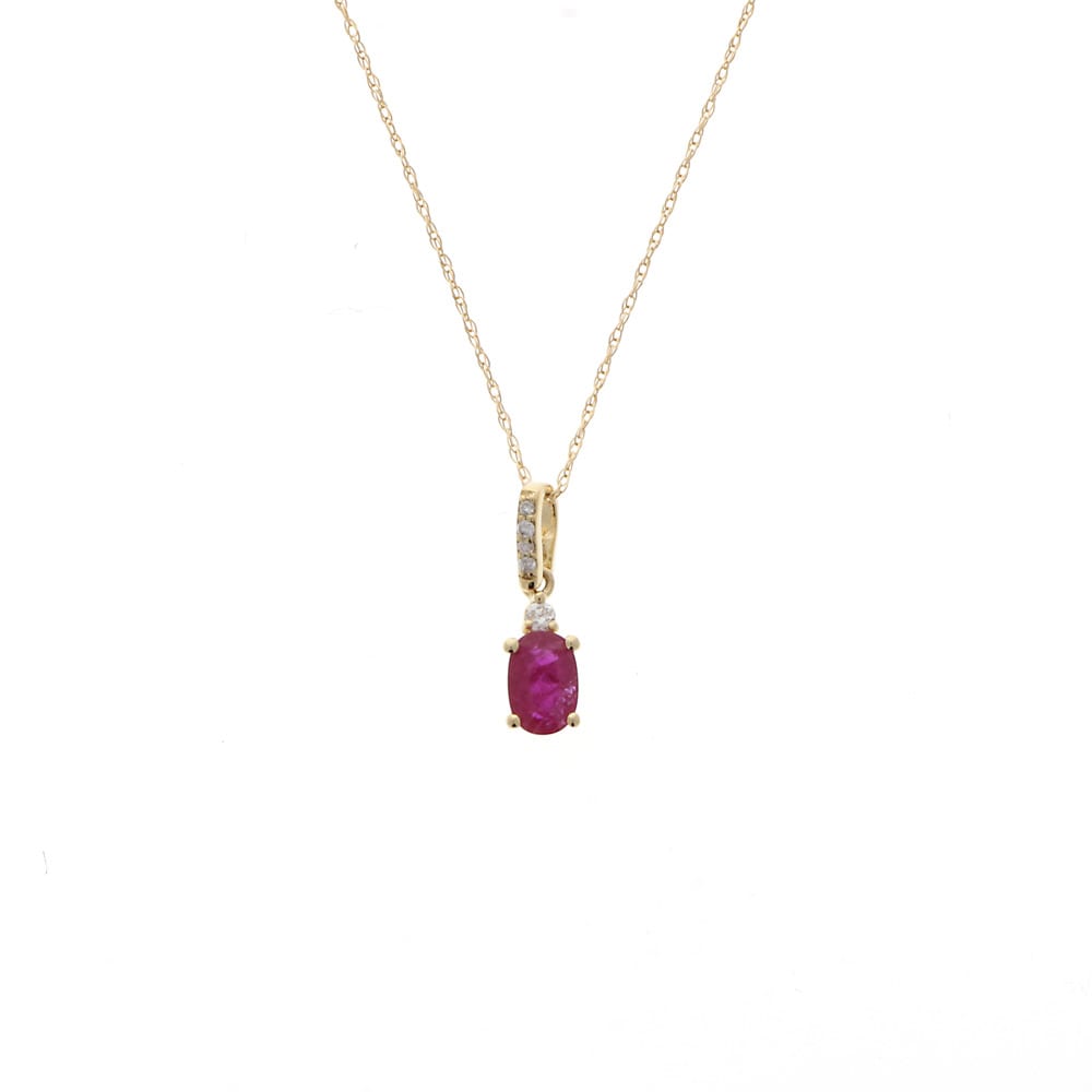 Colored Stone and Diamond Pendant - Nelson Coleman Jewelers