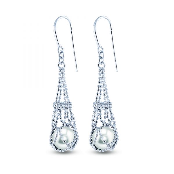 Lace Pearl Earrings by Imperial Showcase View