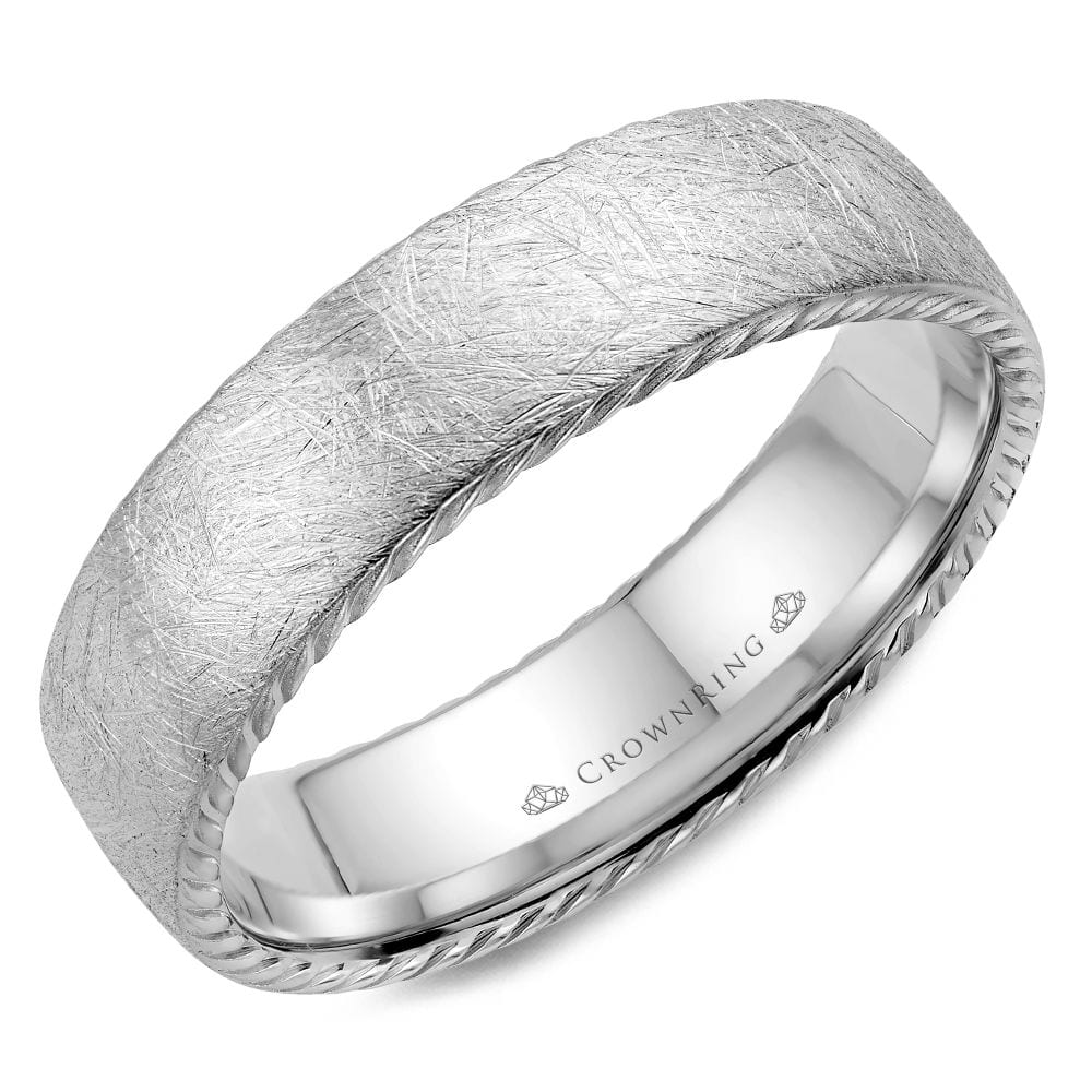 Textured Rope Edge Wedding Band - Nelson Coleman Jewelers