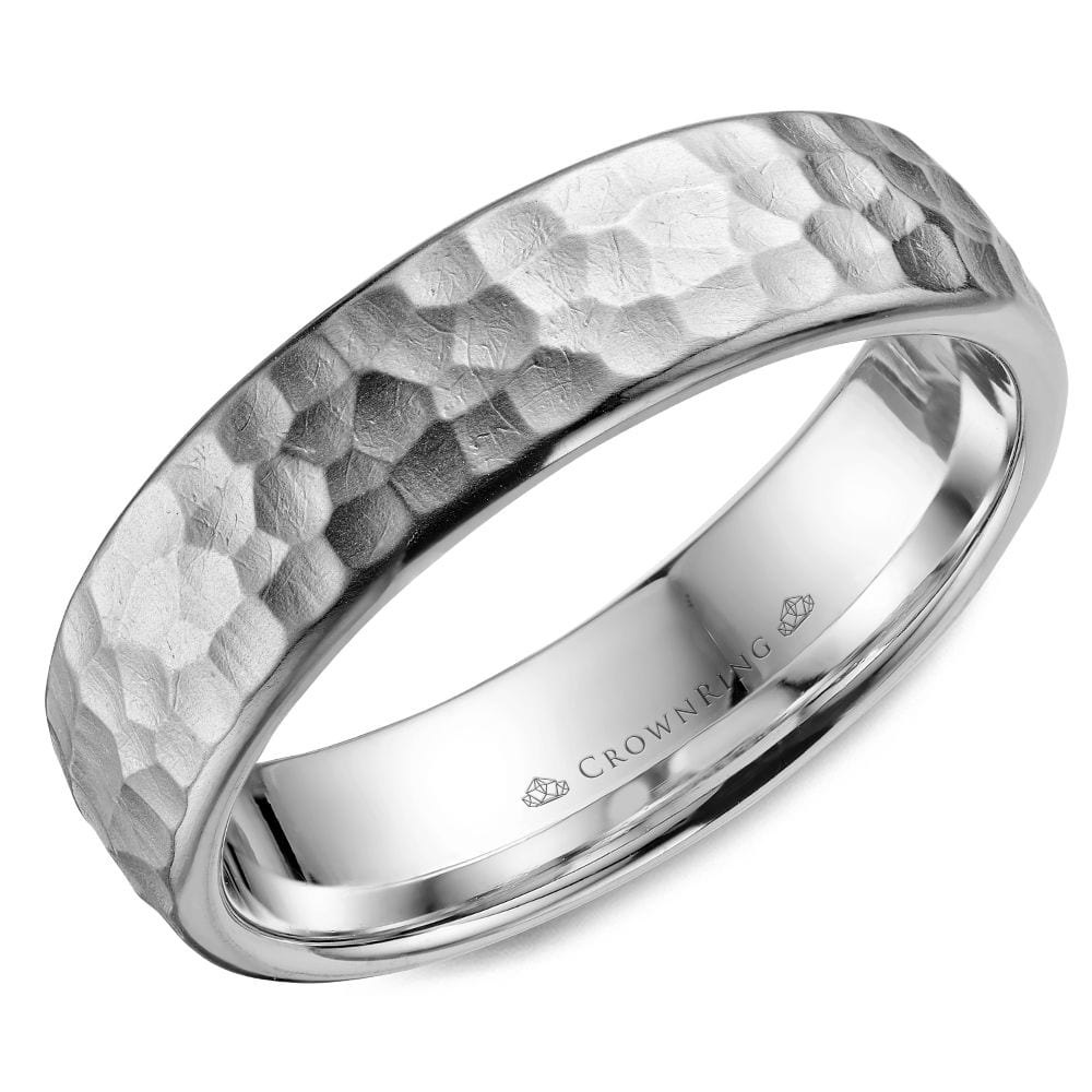 Hammered Wedding Band - Nelson Coleman Jewelers