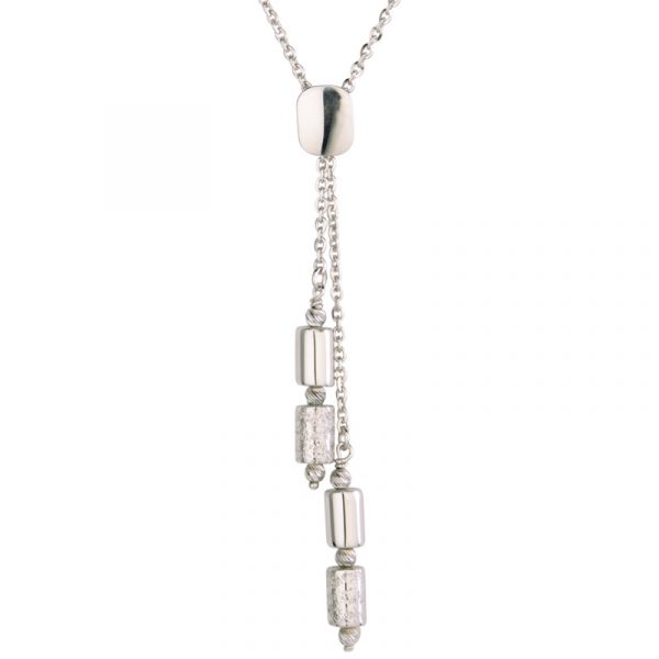 Tubular Lariat Necklace by Frederic Duclos Showcase View