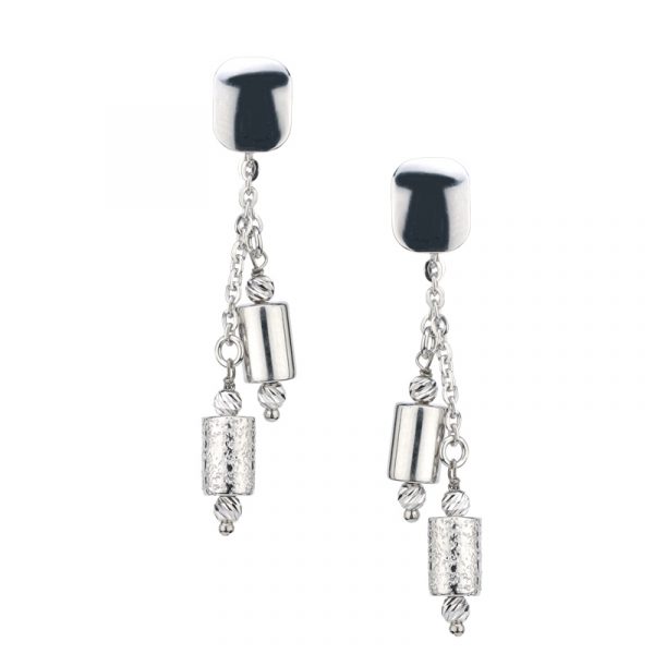 Tubular Lariat Earrings by Frederic Duclos Showcase View