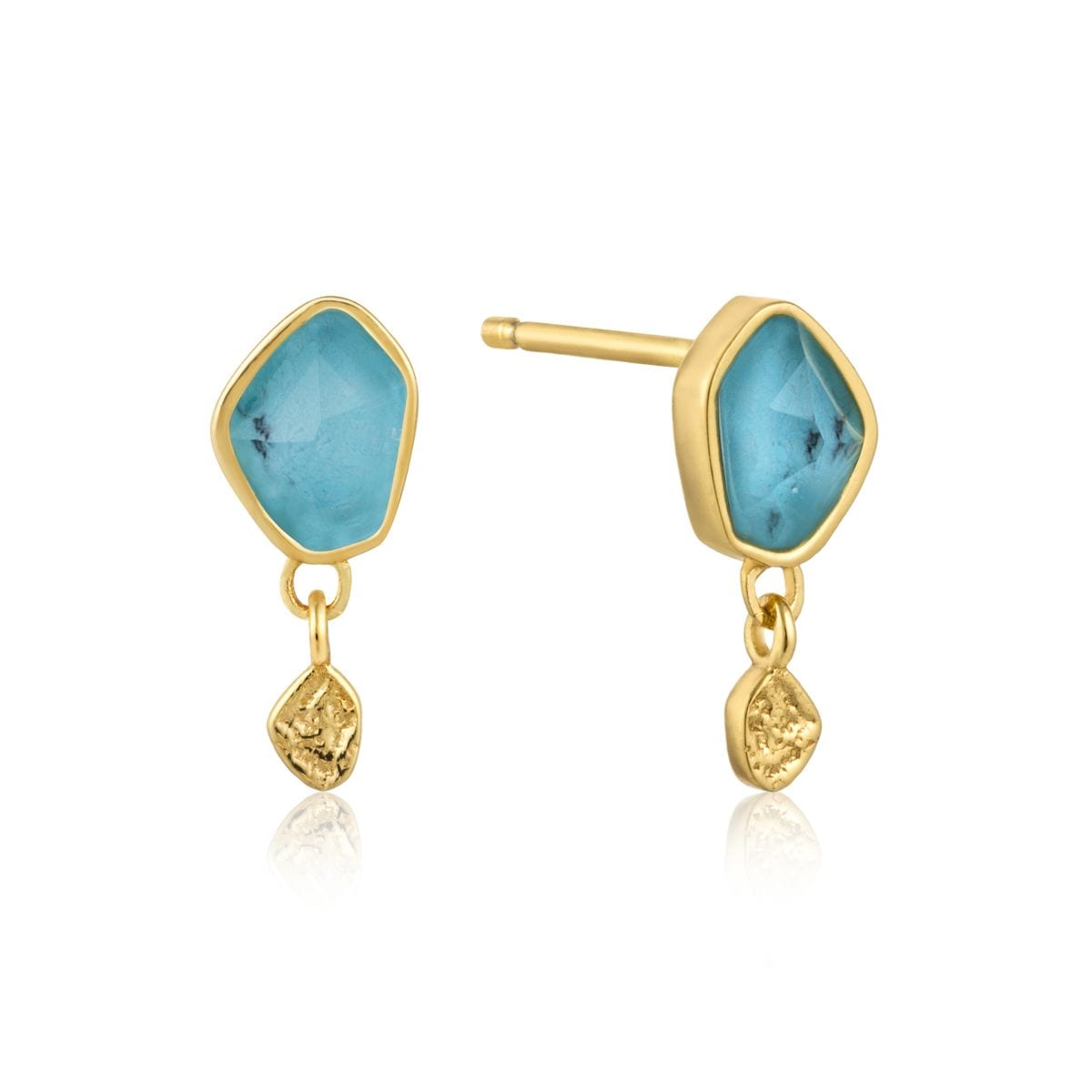 Turquoise Drop Stud Earrings by Ania Haie - Nelson Coleman Jewelers