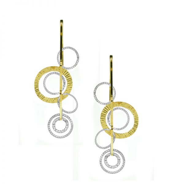 Curved OOH's Earrings by Frederic Duclos Showcase View