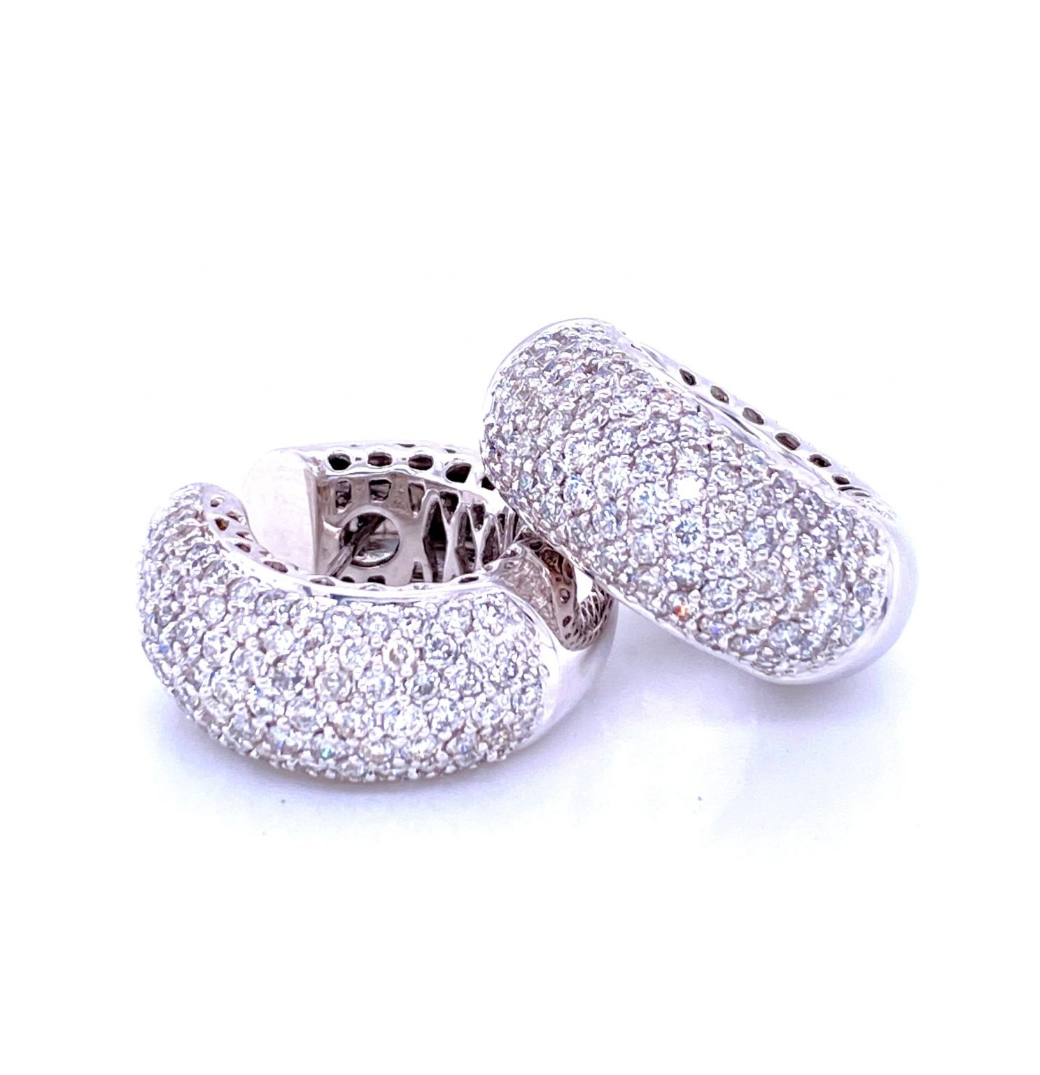 Estate Diamond Pave Hoop Earrings In White Gold Nelson Coleman Jewelers   001 152 00213 2 1486x1536 