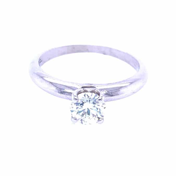 Estate Hearts on Fire Diamond Solitaire Ring