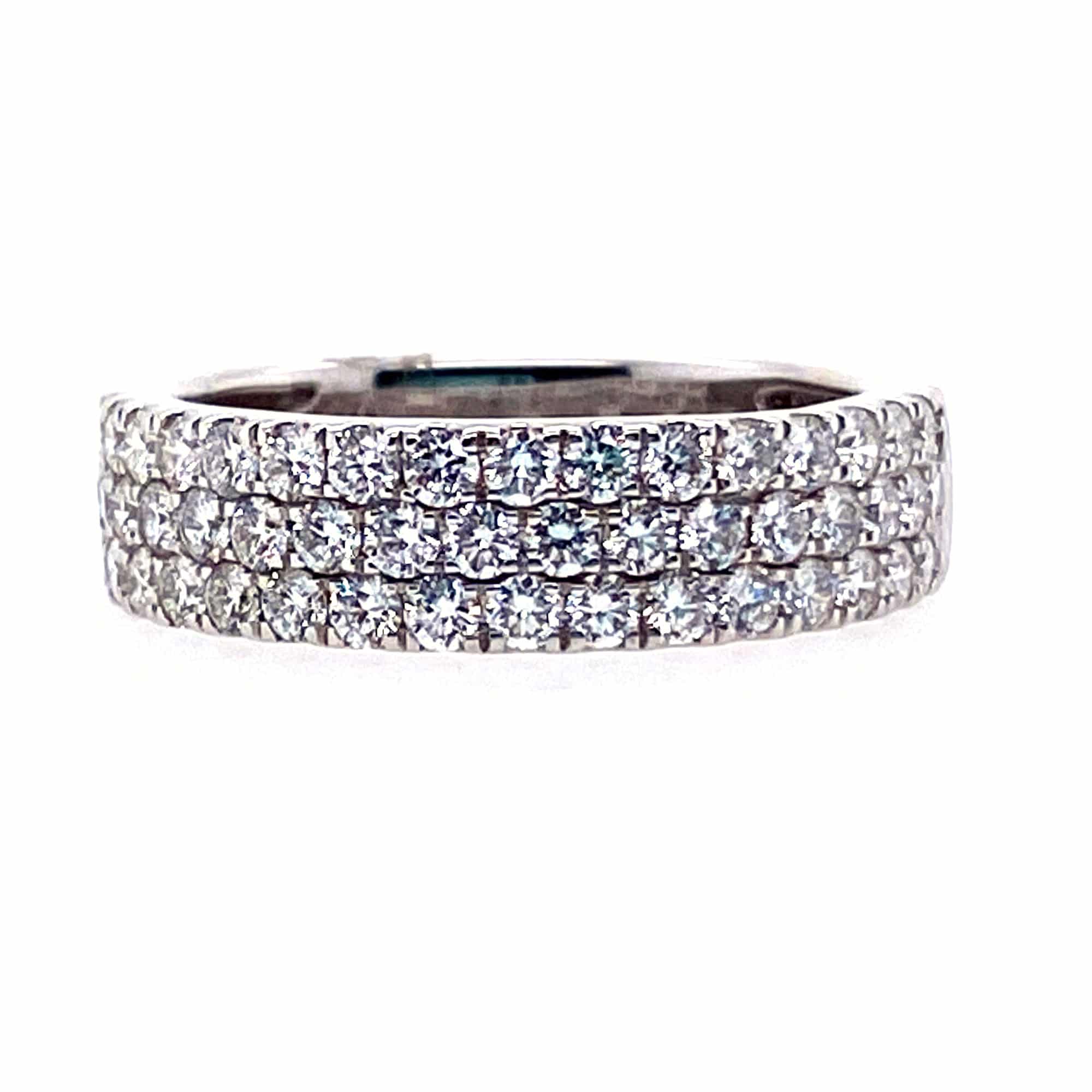 Three Row Diamond Band by Diamonds Forever - Nelson Coleman Jewelers
