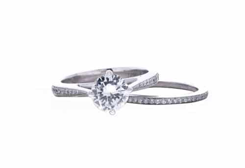 Solitaire Engagement Ring Set Showcase View