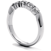 Five-Stone Wedding Band by Hearts On Fire Showcase Side View
