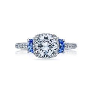 Dantela Sapphire Diamond Engagement Ring by Tacori Showcase View