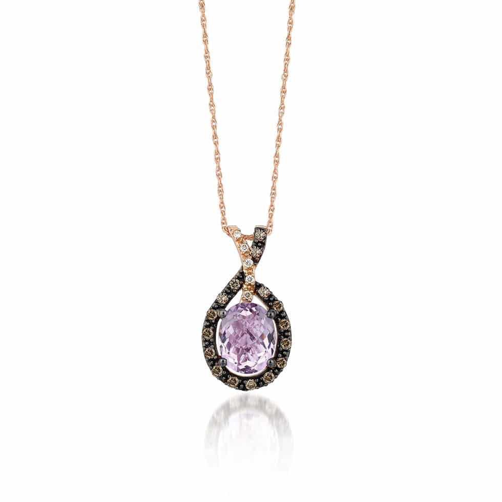 Grape Amethyst™, Chocolate and Vanilla Diamond® Pendant by Le Vian ...